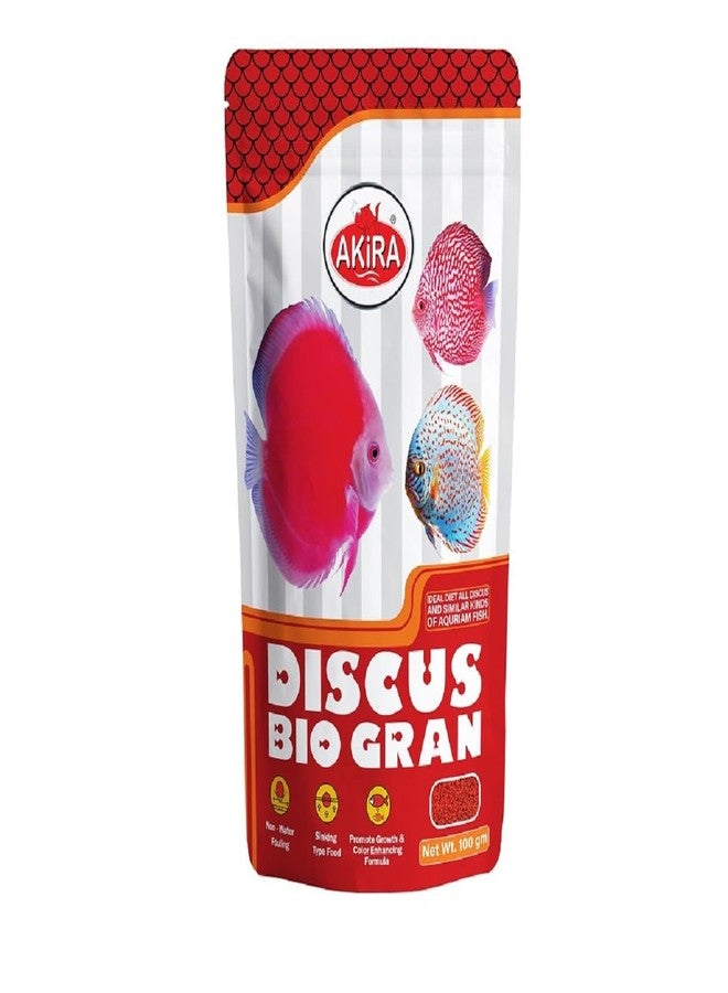 Akira Discus BIO-Gran 100gm. Pouch,Protein 48%(for Discus Fish) - Image 1